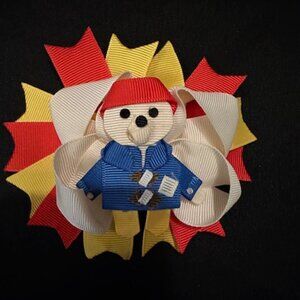 Paddington Bear 3 Bows in 1 Deluxe Bow  9714  Handmade NWT Boutique